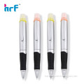Silver Ball-point Pen with Highlighter Head